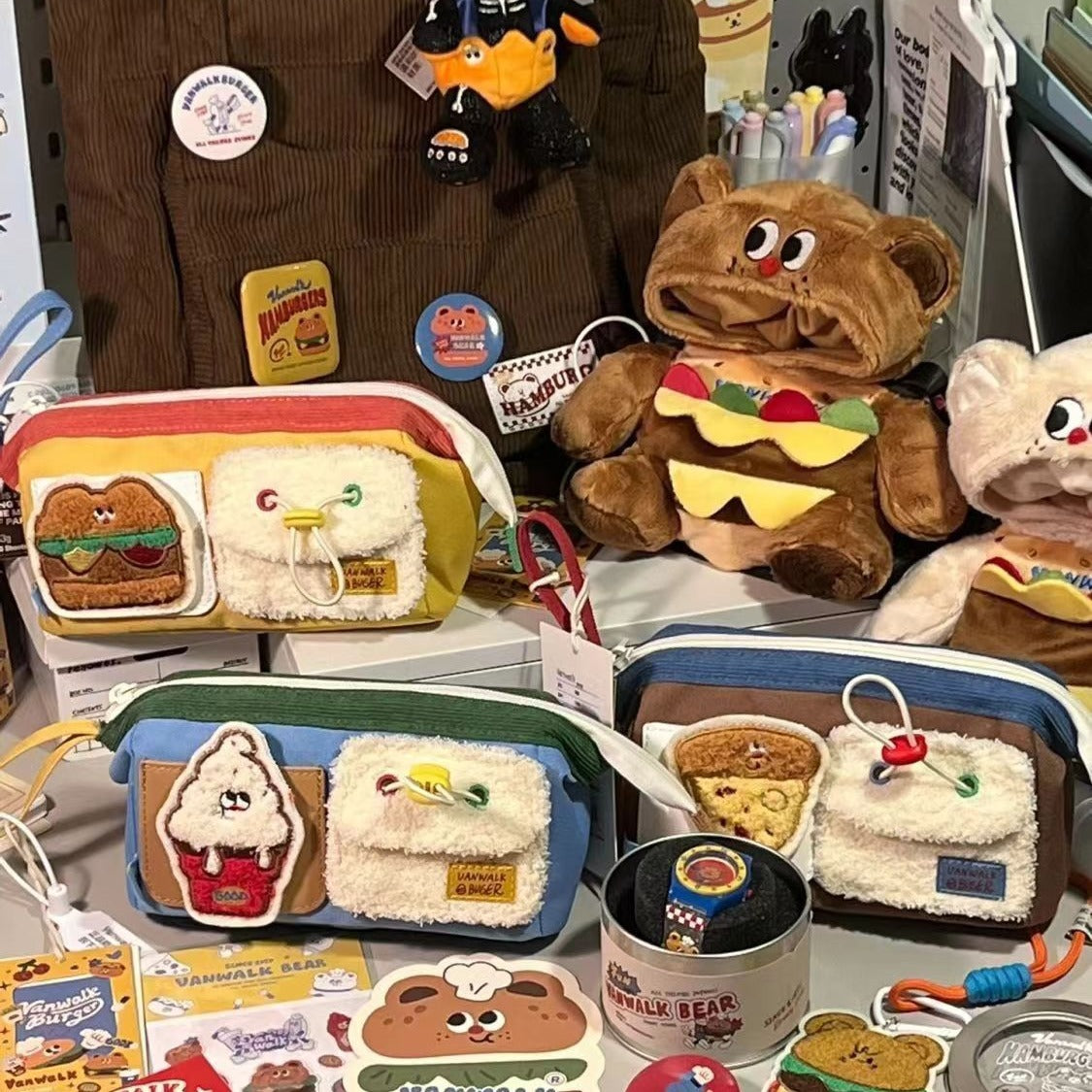 Bear Burger Pencil Case