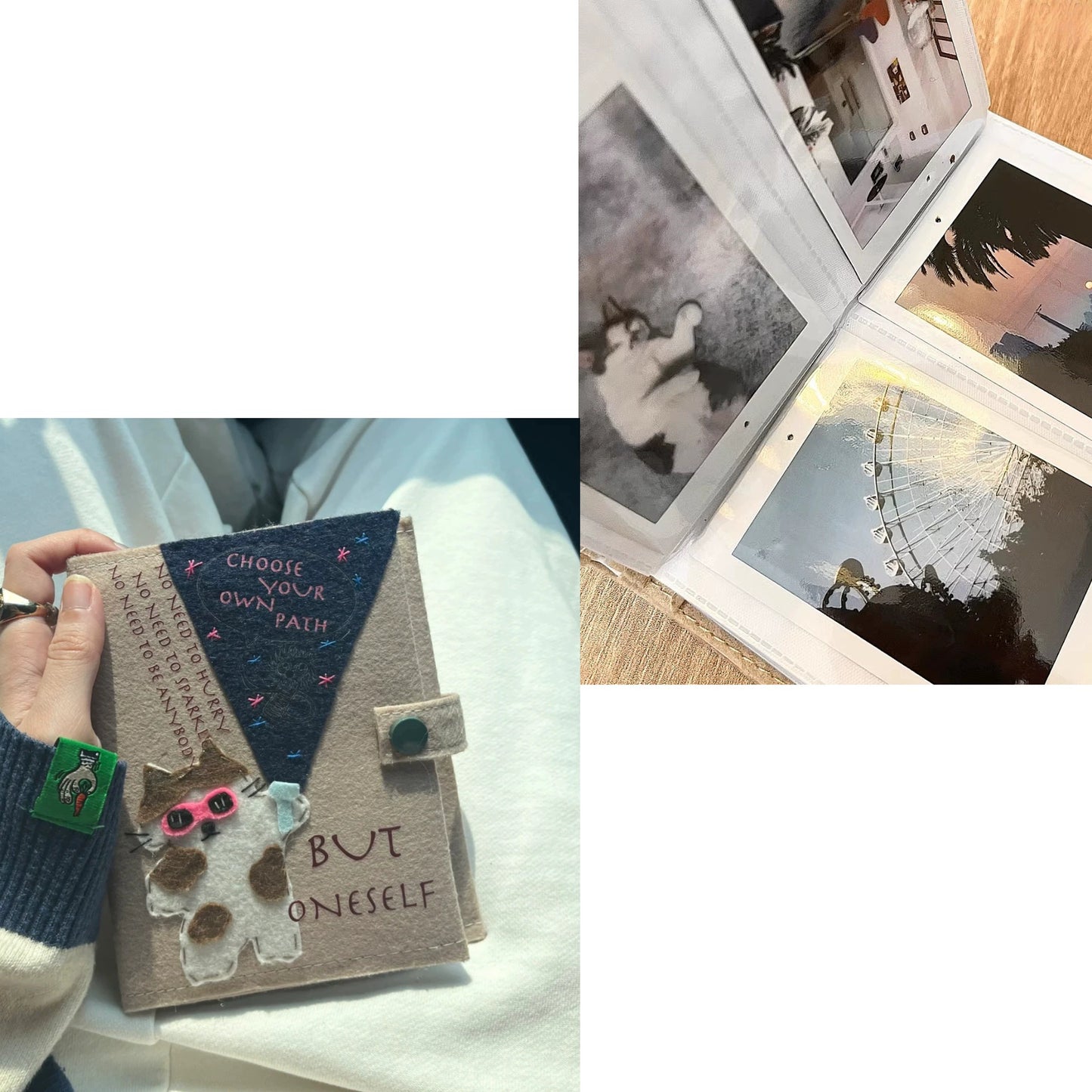 Cute Cat Felt Photo Album